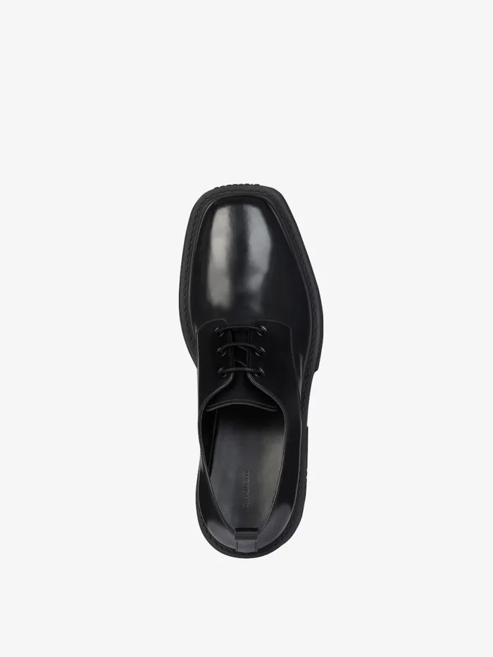 Derbies In Leather Black Men Givenchy Boots and Loafers