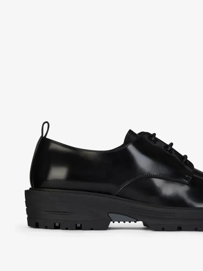 Derbies In Leather Black Men Givenchy Boots and Loafers