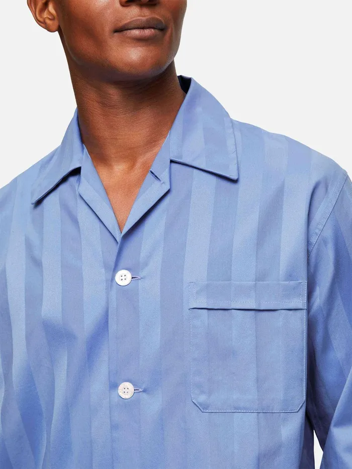 Derek Rose Classic Fit Pajamas Lingfield Cotton French Men Classic Fit Pajamas