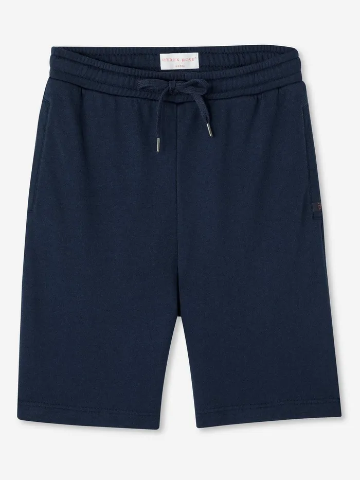 Derek Rose Sweat Shorts Quinn Cotton Modal Navy Men Casual Shorts