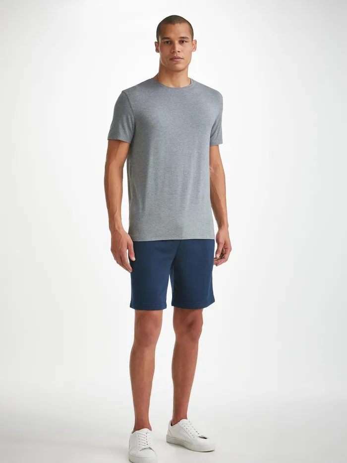 Derek Rose Sweat Shorts Quinn Cotton Modal Navy Men Casual Shorts
