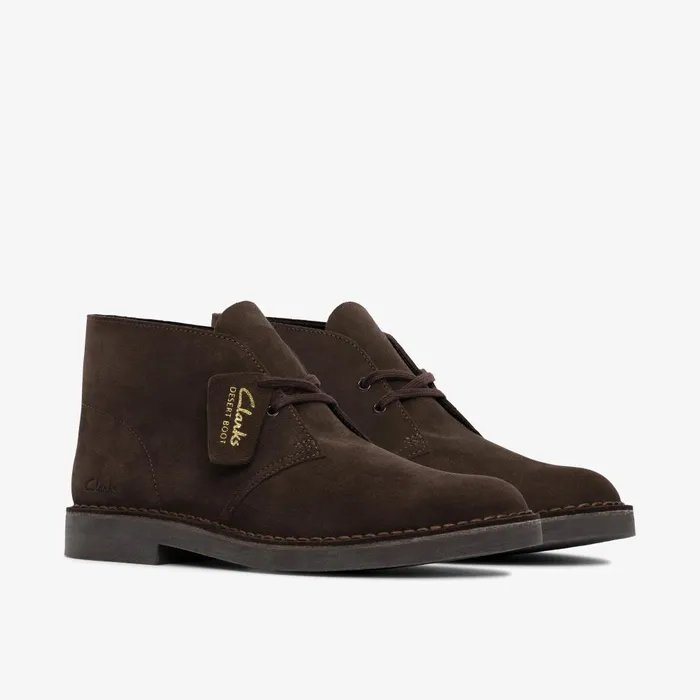 Desert Boot Evo Dark Brown Suede Men Clarks Casual Dress Shoes