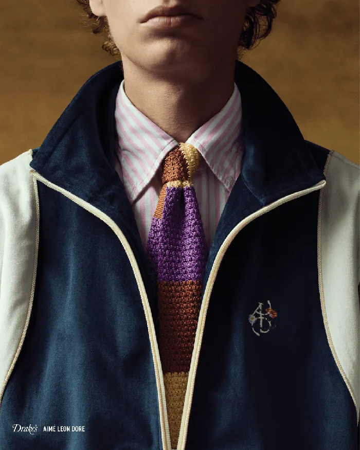 Drake039s Ald Striped Poplin Shirt Men Formal Shirts
