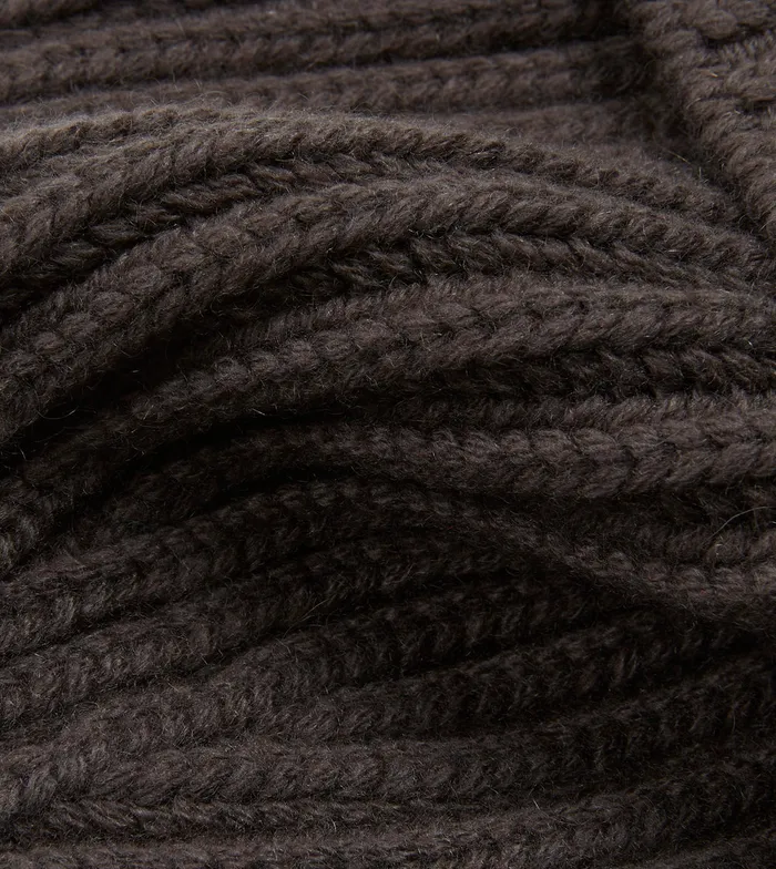 Drake039s Brown Cashmere Ribbed Knit Cap Men Hats