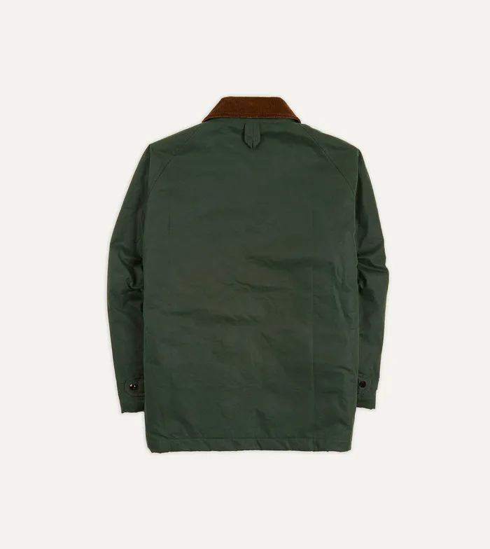 Drake039s Green Waxed Coverall Jacket Men Coverall Jackets