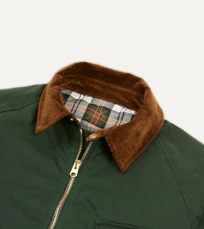 Drake039s Green Waxed Coverall Jacket Men Coverall Jackets