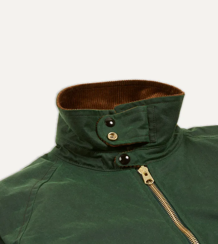 Drake039s Green Waxed Coverall Jacket Men Coverall Jackets