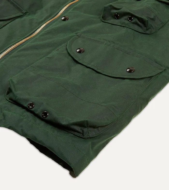 Drake039s Green Waxed Coverall Jacket Men Coverall Jackets