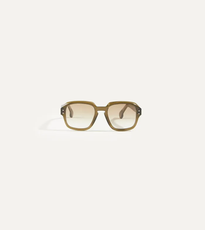 Drake039s Smoked Green Acetate Menzies Sunglasses Men Sunglasses