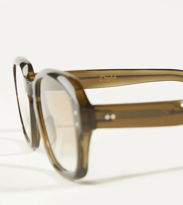 Drake039s Smoked Green Acetate Menzies Sunglasses Men Sunglasses