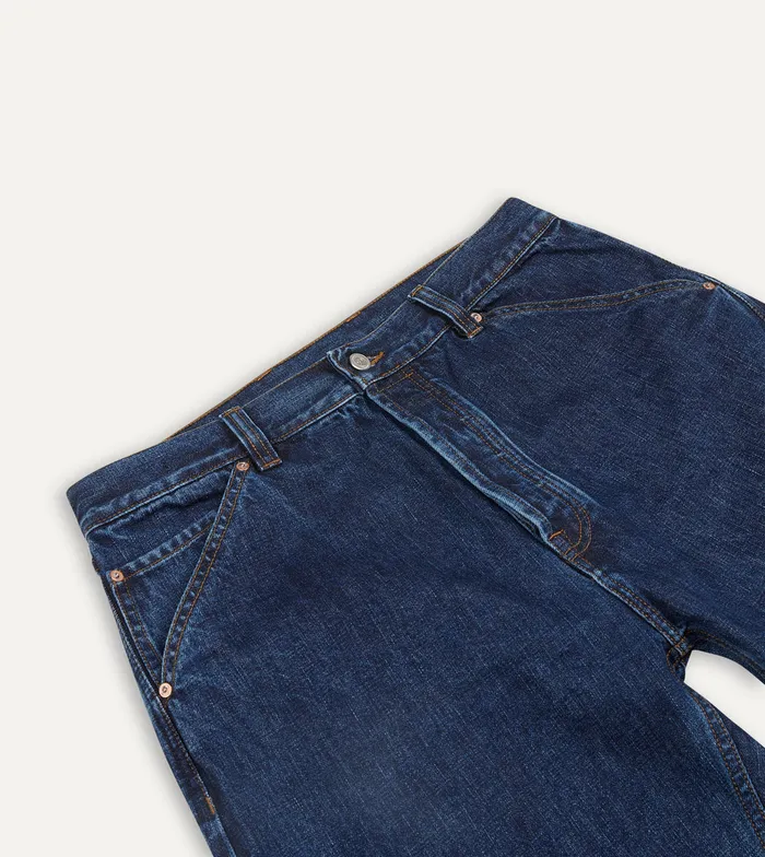 Drake039s Stone Wash 142oz Japanese Selvedge Denim FivePocket Jeans Men Trousers