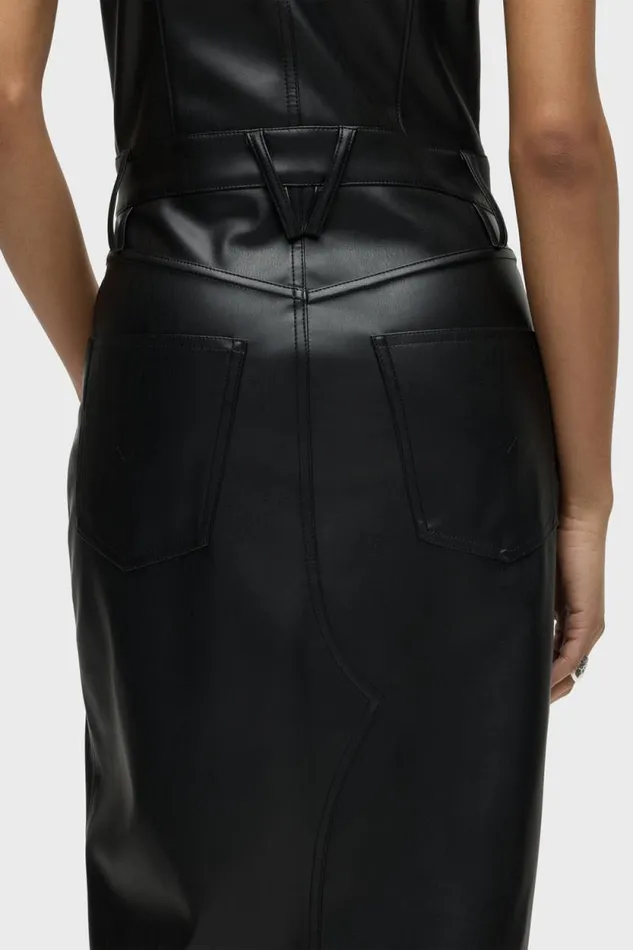 Dresses and Jumpsuits Women Hudson Jeans Halter Utility Dress Black Dresses and Jumpsuits Women Hudson Jeans Halter Utility Dress Black