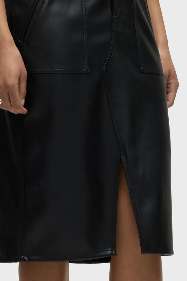 Dresses and Jumpsuits Women Hudson Jeans Halter Utility Dress Black Dresses and Jumpsuits Women Hudson Jeans Halter Utility Dress Black