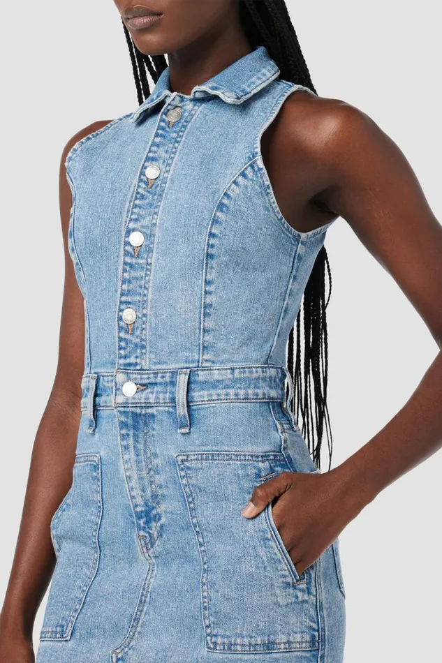 Dresses and Jumpsuits Women Hudson Jeans Halter Utility Dress Offsite Dresses and Jumpsuits Women Hudson Jeans Halter Utility Dress Offsite