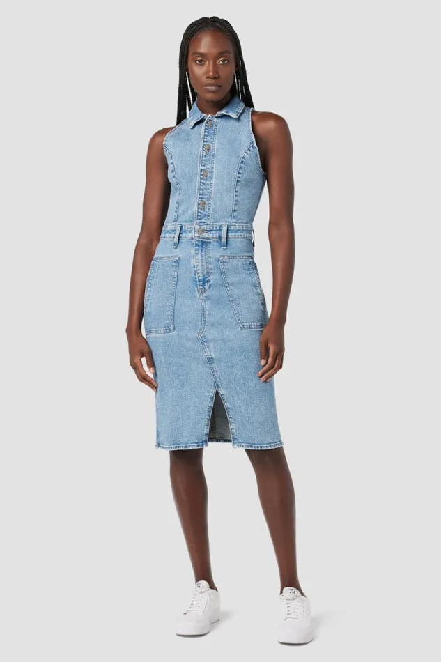 Dresses and Jumpsuits Women Hudson Jeans Halter Utility Dress Offsite Dresses and Jumpsuits Women Hudson Jeans Halter Utility Dress Offsite