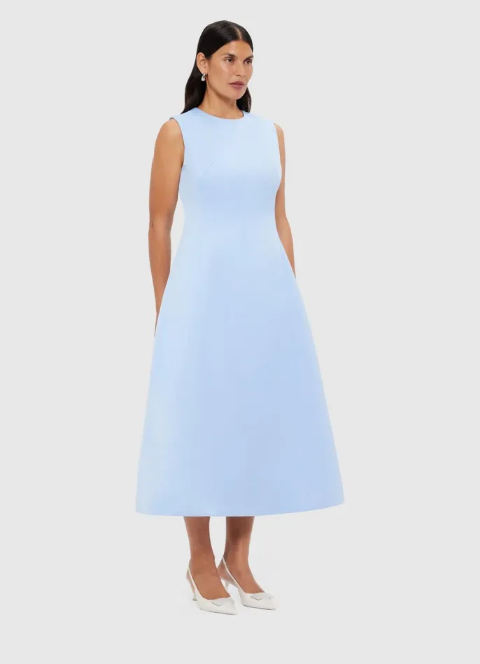 Dresses and Jumpsuits Women LEO LIN Cleo Sleeveless Midi Dress 8211 Sky Blue