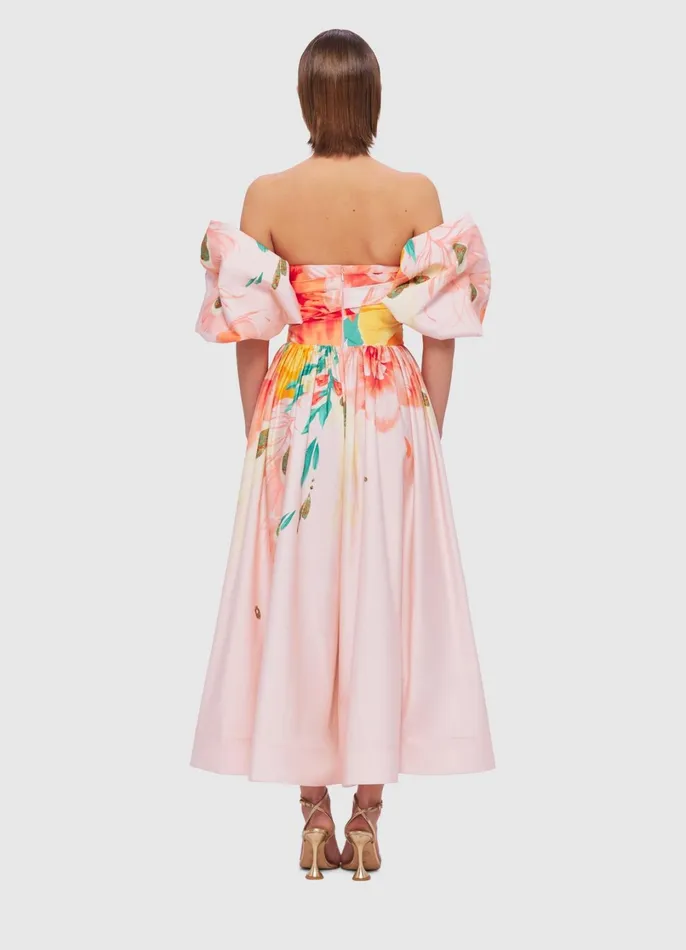 Dresses and Jumpsuits Women LEO LIN Maevis Midi Dress 8211 Euphoria Print