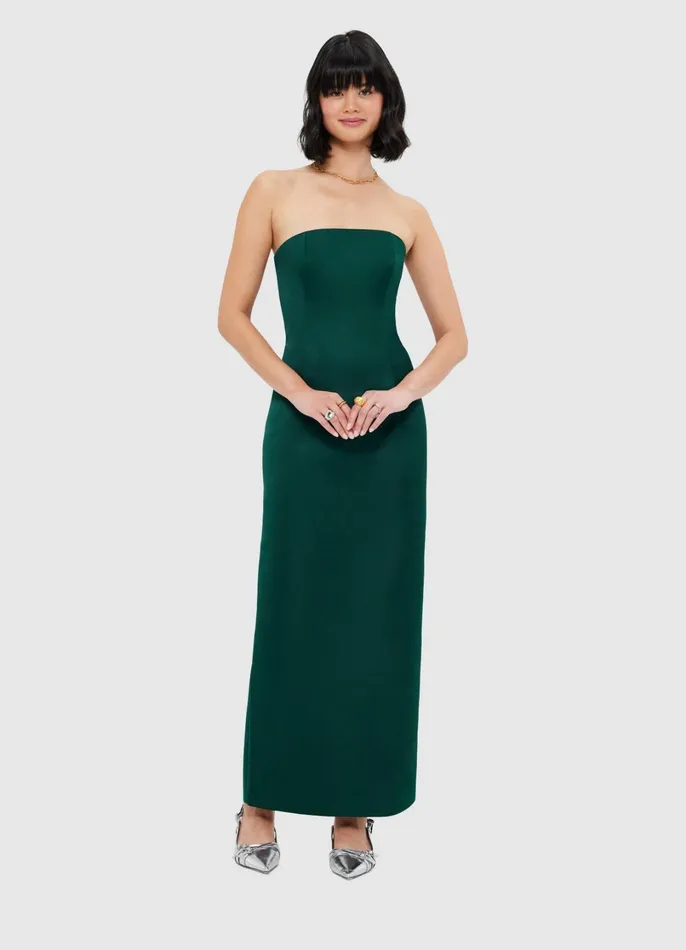 Dresses and Jumpsuits Women LEO LIN Rayna Bustier Maxi Dress 8211 Emerald