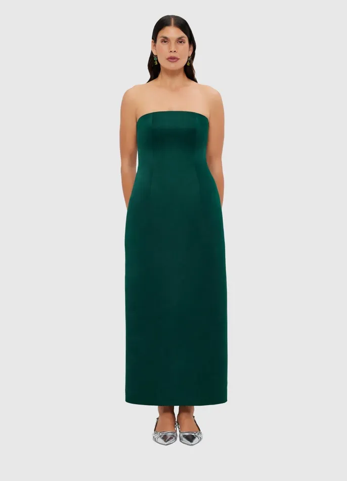 Dresses and Jumpsuits Women LEO LIN Rayna Bustier Maxi Dress 8211 Emerald