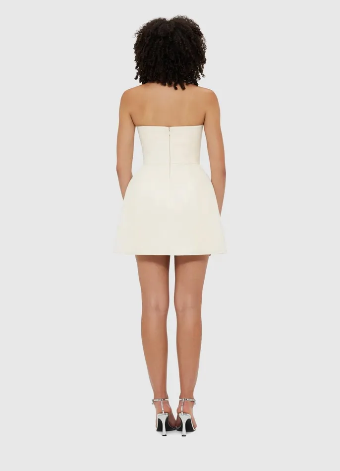 Dresses and Jumpsuits Women LEO LIN Rosalie Bustier Mini Dress 8211 Vanilla