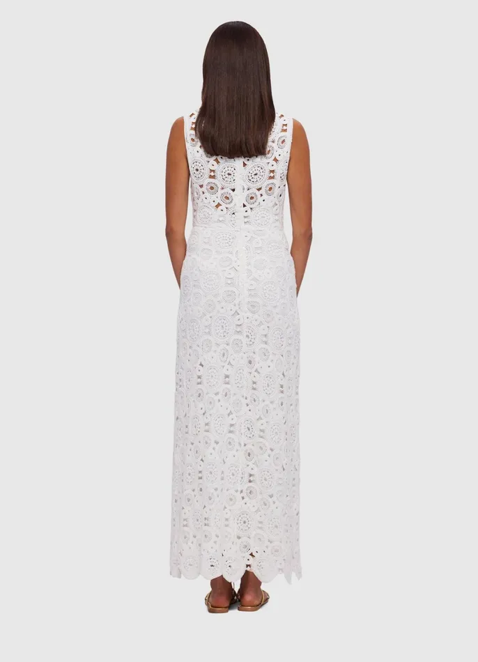 Dresses and Jumpsuits Women LEO LIN Serena Crochet Midi Dress 8211 Snow