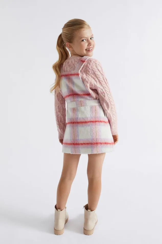 Dresses Girl Seed Heritage Check Pinafore Camelia