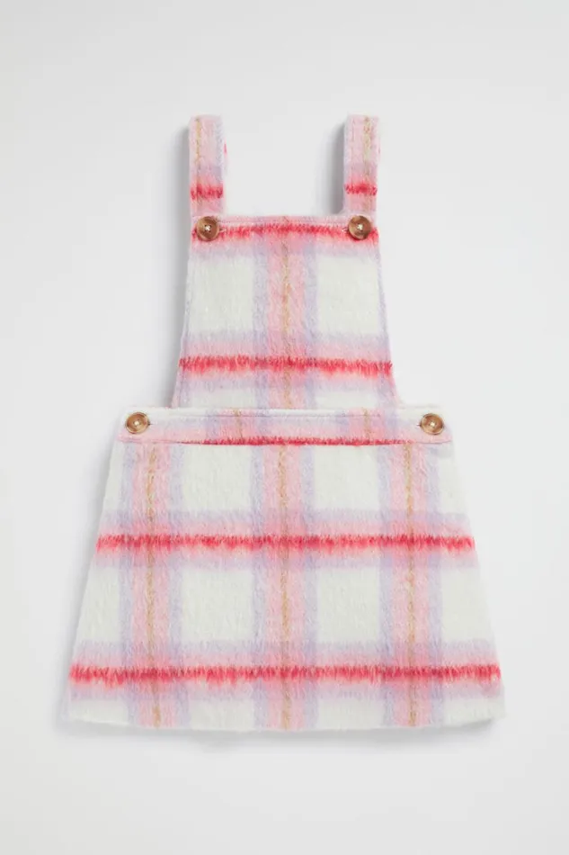 Dresses Girl Seed Heritage Check Pinafore Camelia