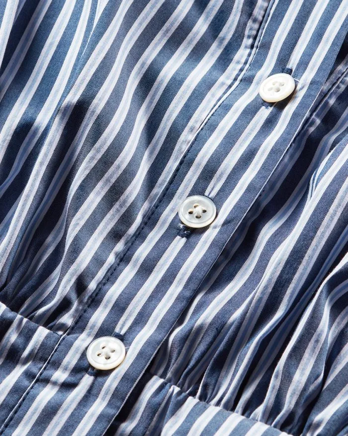 Dresses Shop Veronica Beard Vanessa Striped Dress Blue Multi