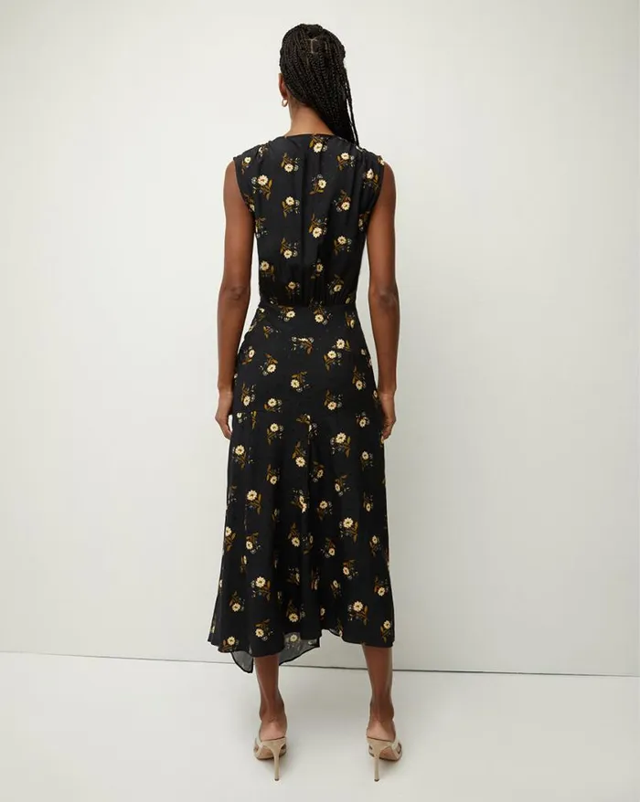 Dresses Shop Veronica Beard Wixson Floral Dress Black Multi