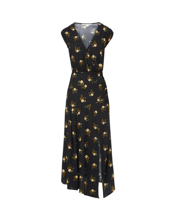 Dresses Shop Veronica Beard Wixson Floral Dress Black Multi