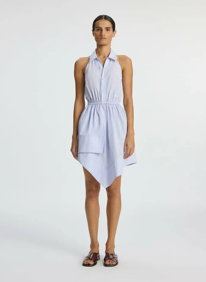 Dresses Women ALC Aria Poplin Mini Shirtdress Sky Blue Dresses Women ALC Aria Poplin Mini Shirtdress Sky Blue