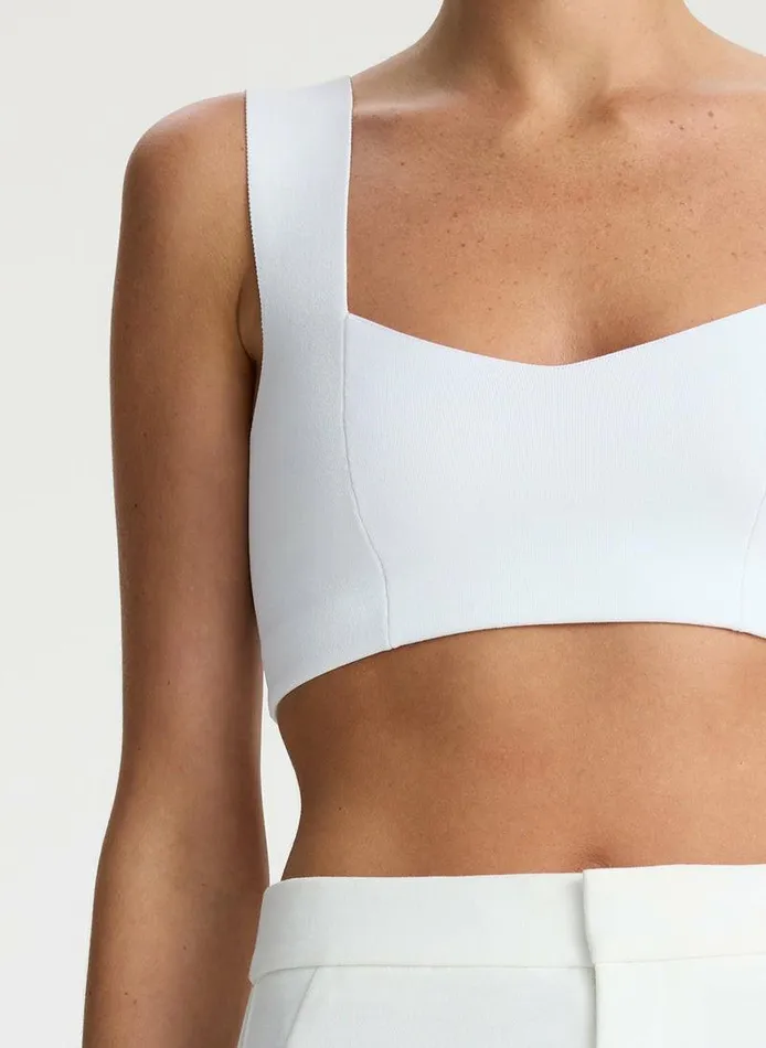Dresses Women ALC Jordana Compact Knit Bra White Dresses Women ALC Jordana Compact Knit Bra White