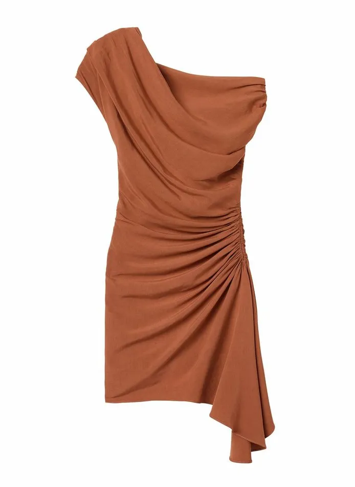 Dresses Women ALC Poppy Linen Mini Dress Sequoia Dresses Women ALC Poppy Linen Mini Dress Sequoia
