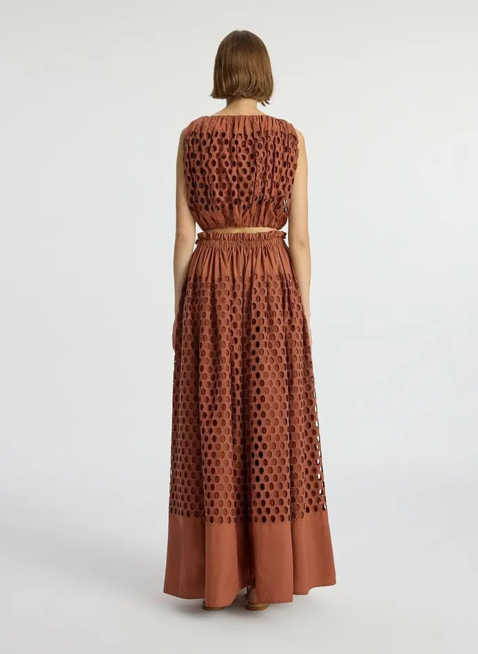 Dresses Women ALC Raina Cropped Eyelet Top Sequoia Dresses Women ALC Raina Cropped Eyelet Top Sequoia
