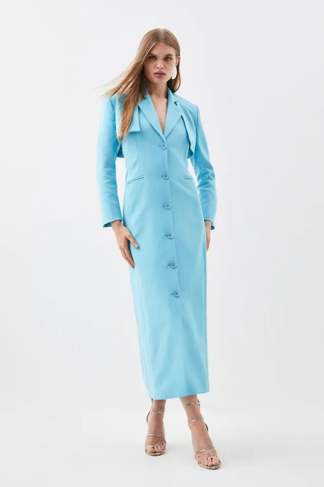 Dresses Women Karen Millen Compact Stretch Two Piece Tailored Pencil Dress Aqua Dresses Women Karen Millen Compact Stretch Two Piece Tailored Pencil Dress Aqua