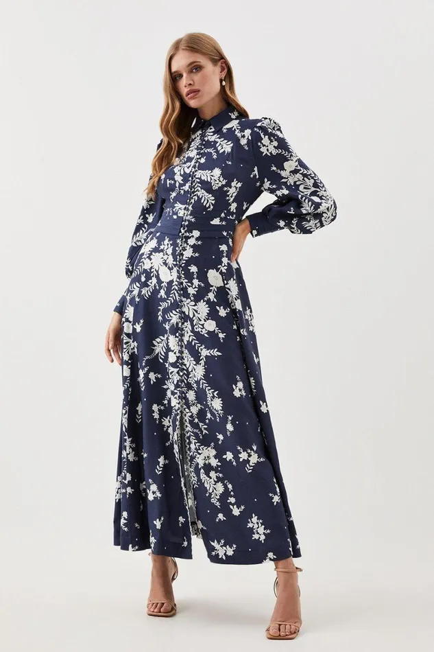 Dresses Women Karen Millen Lydia Millen Petite Floral Embroidered Woven Maxi Dress Dresses Women Karen Millen Lydia Millen Petite Floral Embroidered Woven Maxi Dress