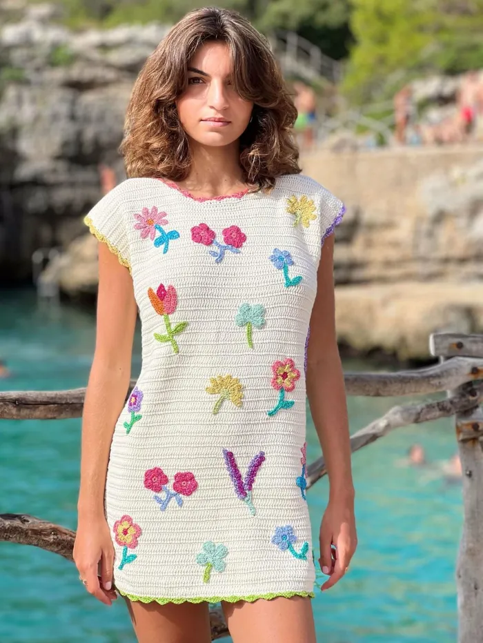 Dresses Women Rose Carmine DRESS NO SLEEVES BLOOM