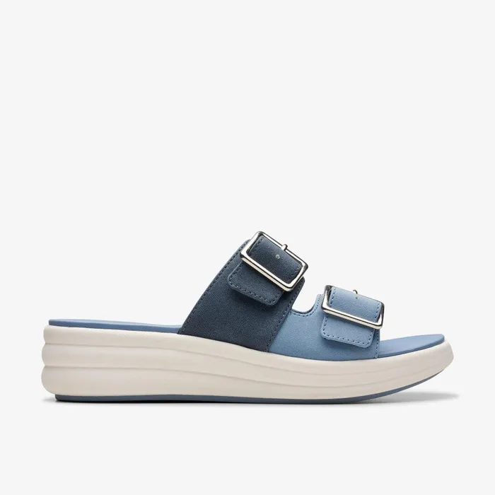 Drift Buckle Denim Combination Women Clarks Sandals and Flip Flops