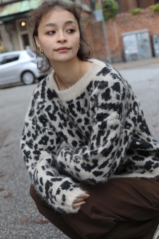 Emily Pullover 8211 Beige Leo Women Cras Knitwear