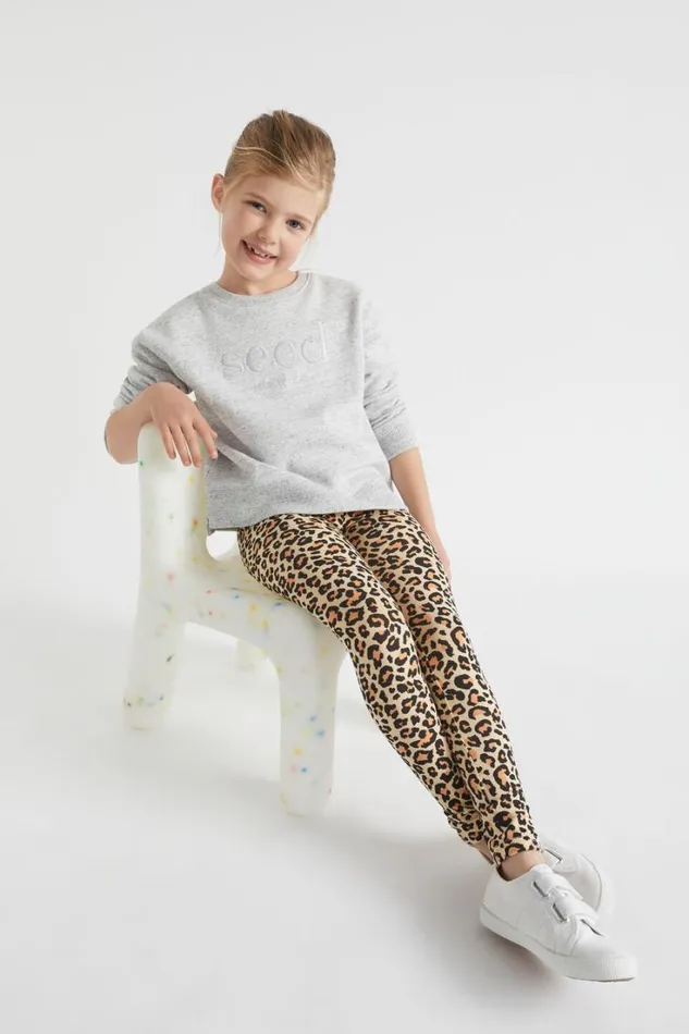 Essentials Girl Seed Heritage Basic Legging Ocelot