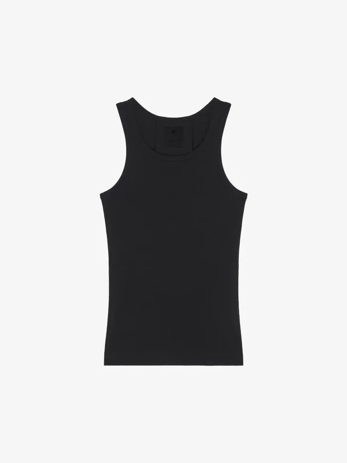 Extra Slim Fit Tank Top In Cotton Black Men Givenchy TShirts