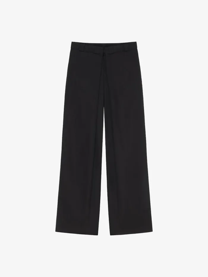 Extra Wide Chino Pants In Canvas Black Men Givenchy Pants and Shorts