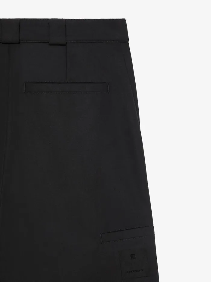 Extra Wide Chino Pants In Canvas Black Men Givenchy Pants and Shorts