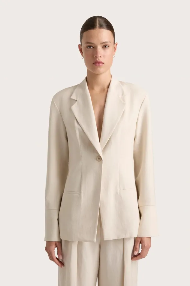 Faithfull The Brand Blazers Soleil Blazer Sand 8211 Women Faithfull The Brand Blazers Soleil Blazer Sand 8211 Women