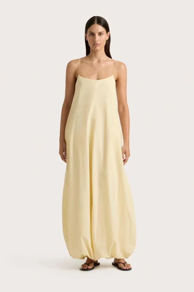 Faithfull The Brand Dresses Anais Maxi Dress Lemon 8211 Women