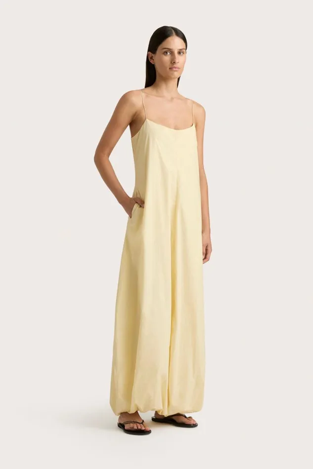Faithfull The Brand Dresses Anais Maxi Dress Lemon 8211 Women Faithfull The Brand Dresses Anais Maxi Dress Lemon 8211 Women