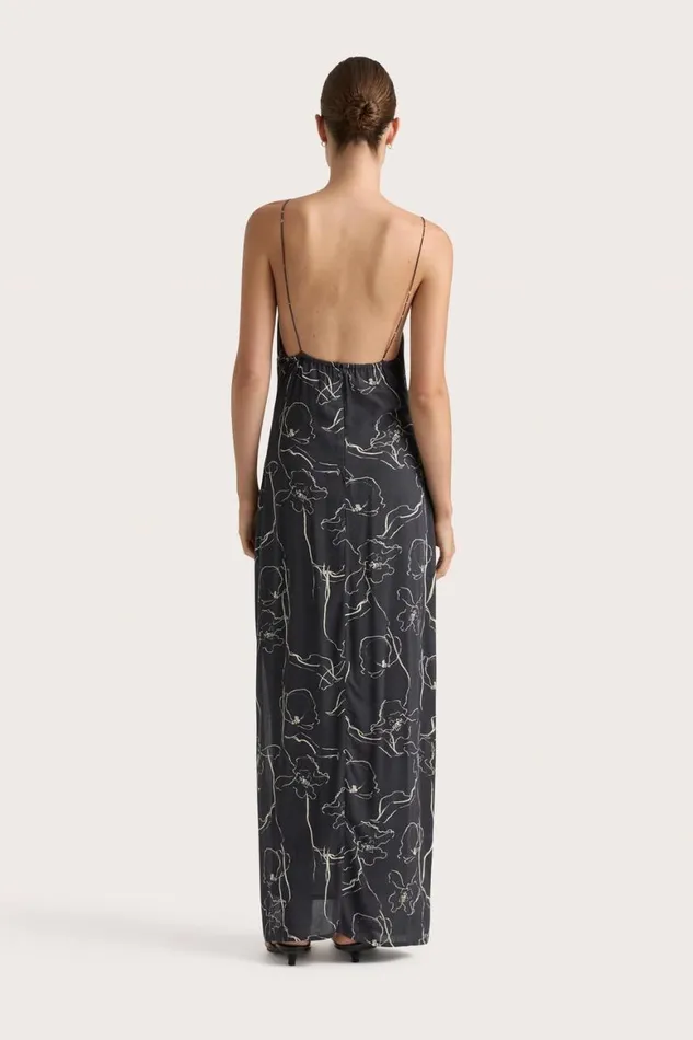 Faithfull The Brand Dresses Aurelie Maxi Dress Calla Charred Navy 8211 Women Faithfull The Brand Dresses Aurelie Maxi Dress Calla Charred Navy 8211 Women