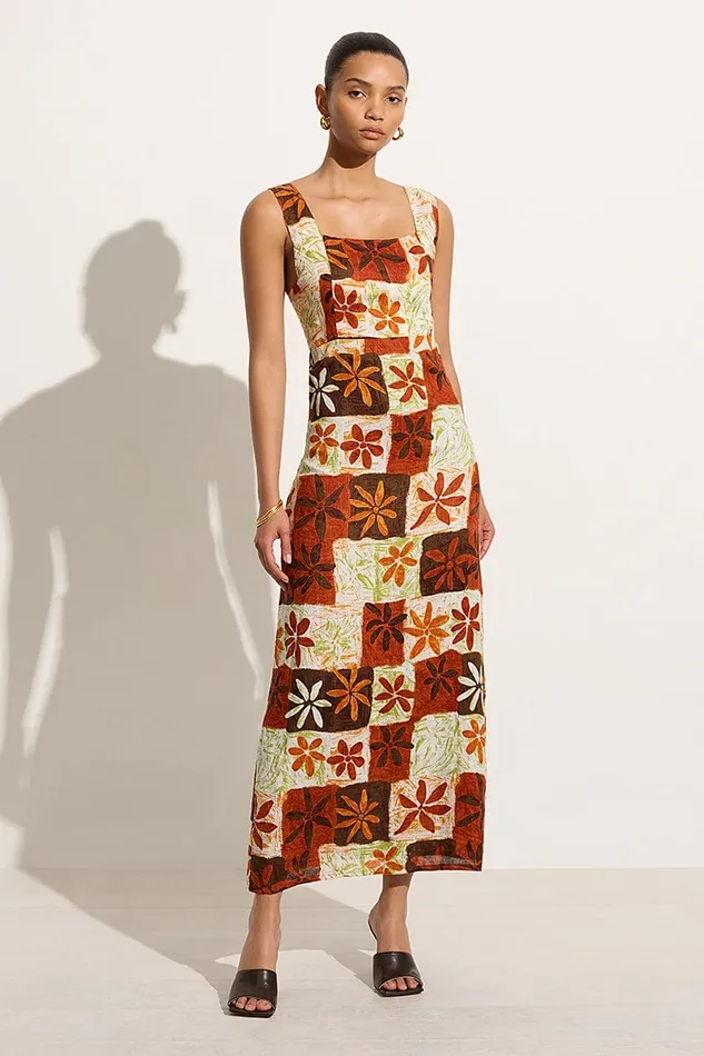 Faithfull The Brand Dresses Azalea Midi Dress Tobago Floral 8211 Final Sale 8211 Women Faithfull The Brand Dresses Azalea Midi Dress Tobago Floral 8211 Final Sale 8211 Women