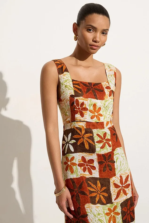 Faithfull The Brand Dresses Azalea Midi Dress Tobago Floral 8211 Final Sale 8211 Women Faithfull The Brand Dresses Azalea Midi Dress Tobago Floral 8211 Final Sale 8211 Women