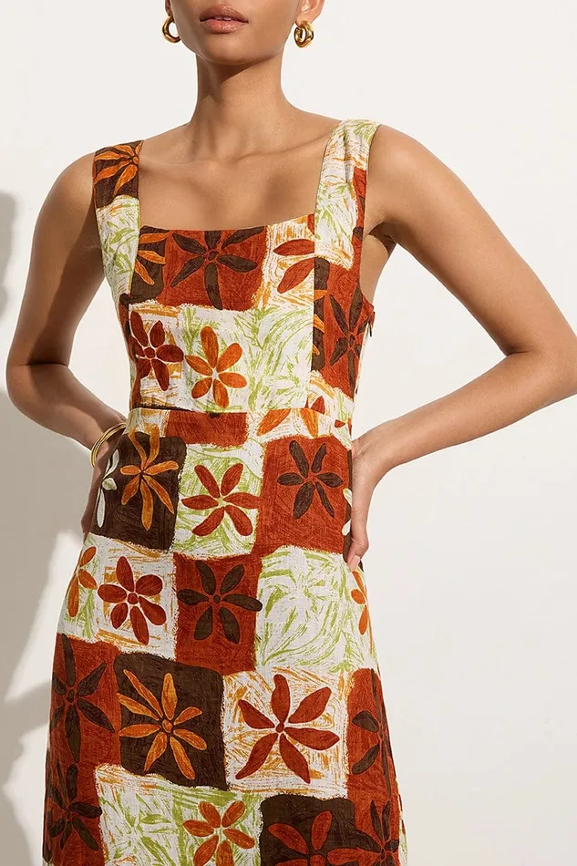 Faithfull The Brand Dresses Azalea Midi Dress Tobago Floral 8211 Final Sale 8211 Women Faithfull The Brand Dresses Azalea Midi Dress Tobago Floral 8211 Final Sale 8211 Women